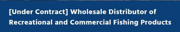 Non-Identifying Title of Wholesale Fish Distributor Business For Sale