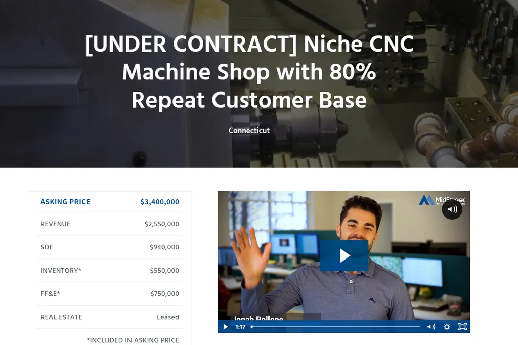 Teaser Sales Example Marketing a Business for Sale