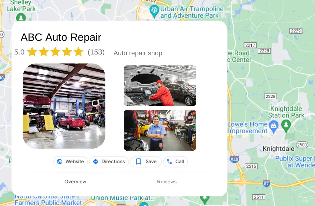 5 star review for automotive repair business